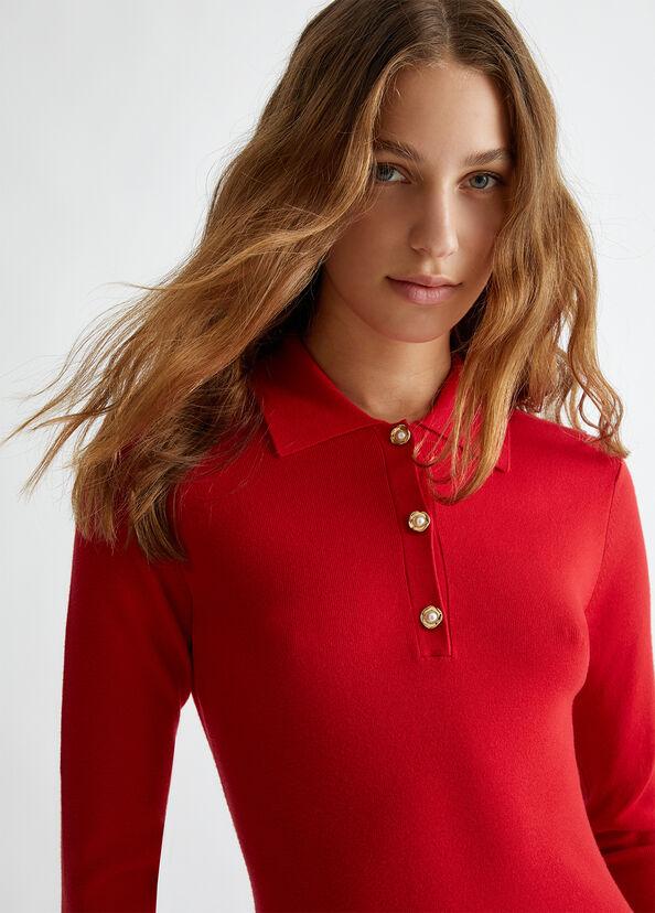 Liu Jo Abito in maglia con bottoni gioiello Only for today