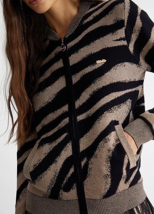 Liu Jo Cardigan jacquard con zip In vendita