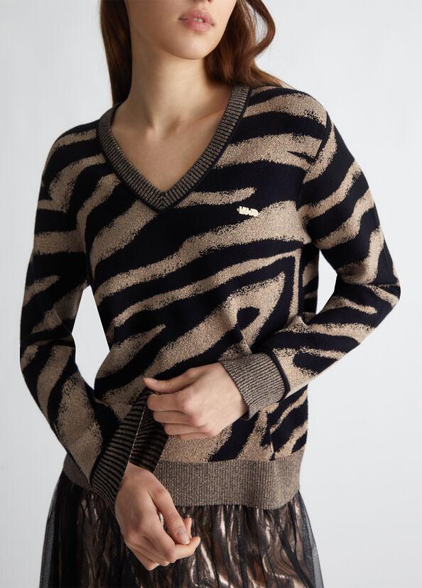 Liu Jo Maglia animalier jacquard Sconti questo mese