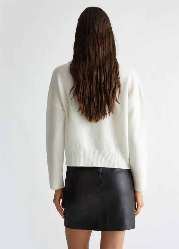 Liu Jo Maglia in lana con zip Pezzi Unici