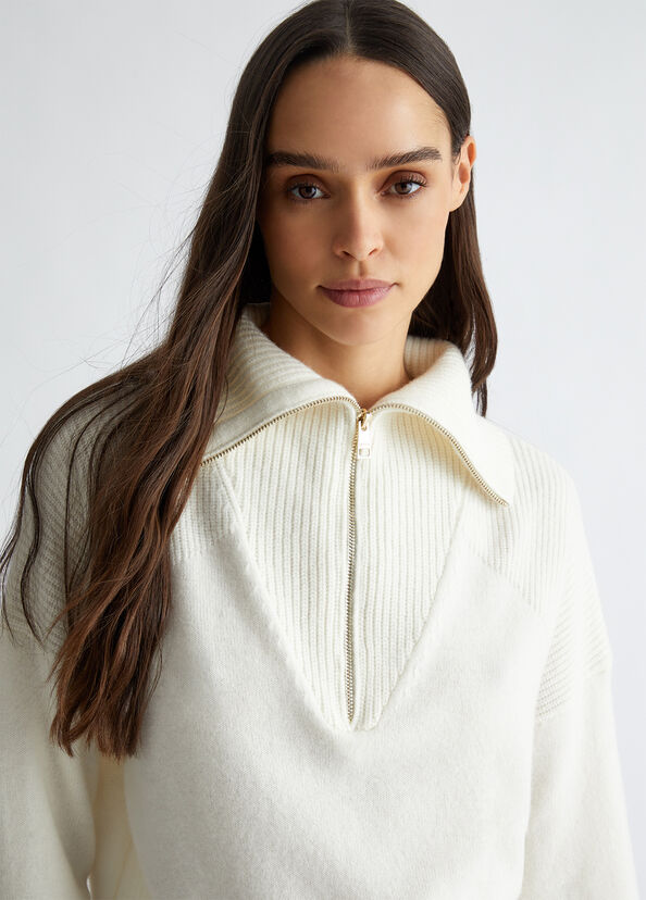 Liu Jo Maglia in lana con zip Pezzi Unici