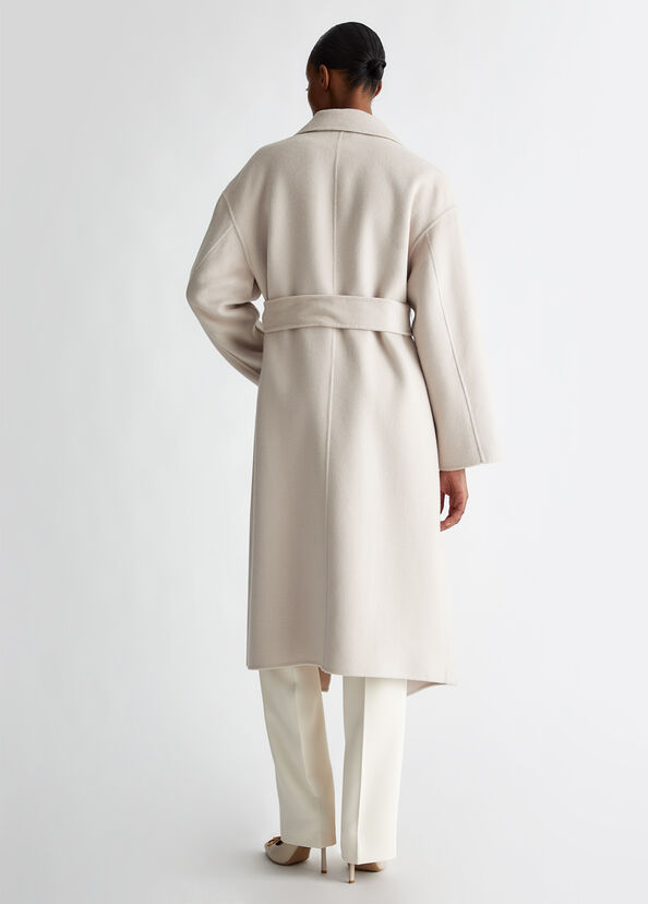 Liu Jo Cappotto in misto lana con cintura Acquista Ora