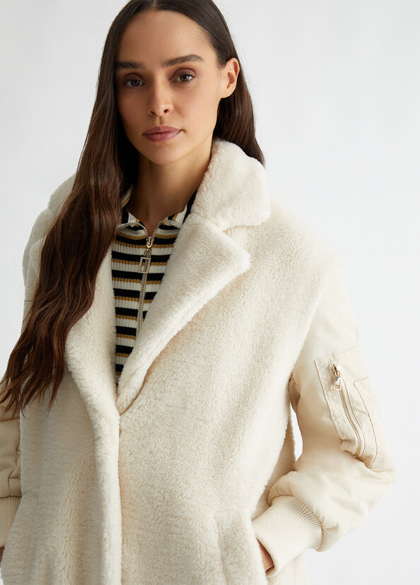 Liu Jo Cappotto in teddy Consegna Veloce