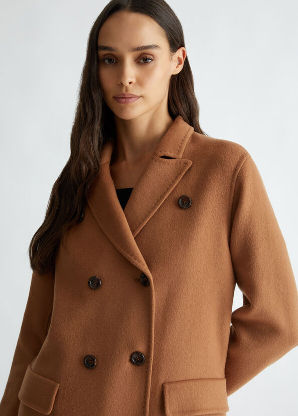 Liu Jo Cappotto doppiopetto in misto lana Promozione Limitata