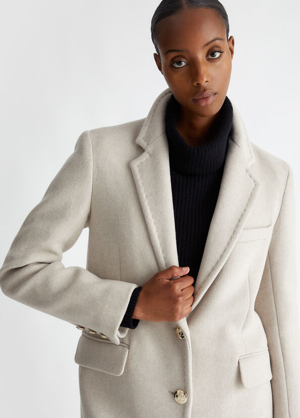 Liu Jo Cappotto slim in misto lana Prezzo Ridotto