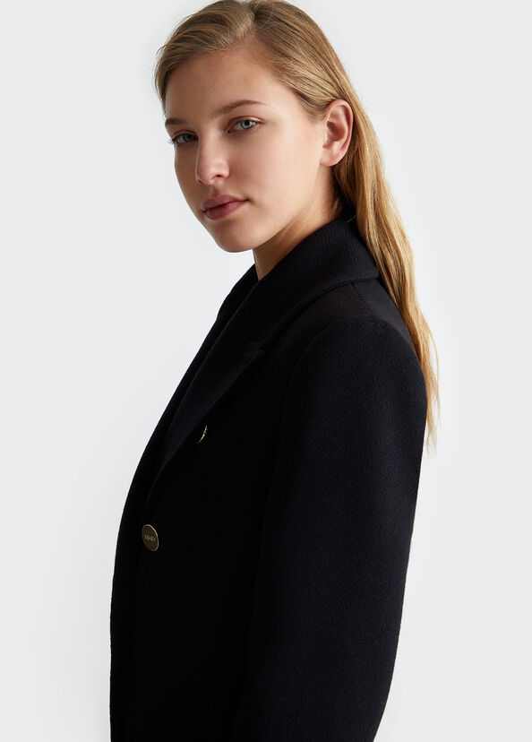 Liu Jo Cappotto doppiopetto in misto lana Sconto