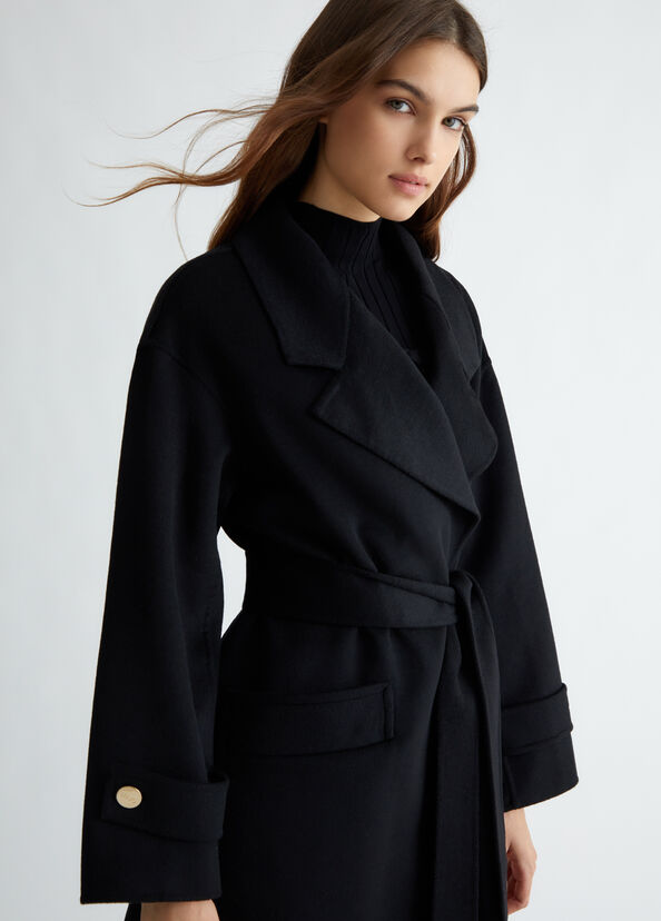 Liu Jo Cappotto in misto lana con cintura Online