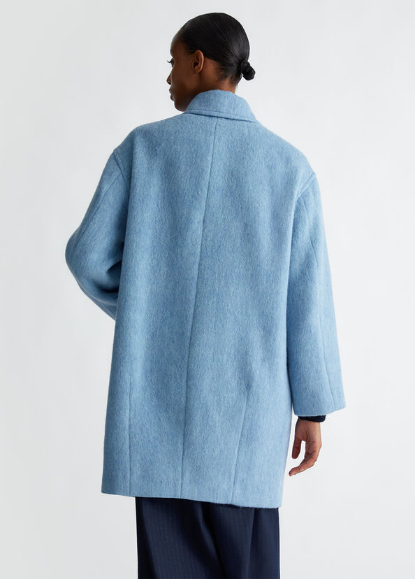 Liu Jo Cappotto doppiopetto in misto lana Vendita Calda