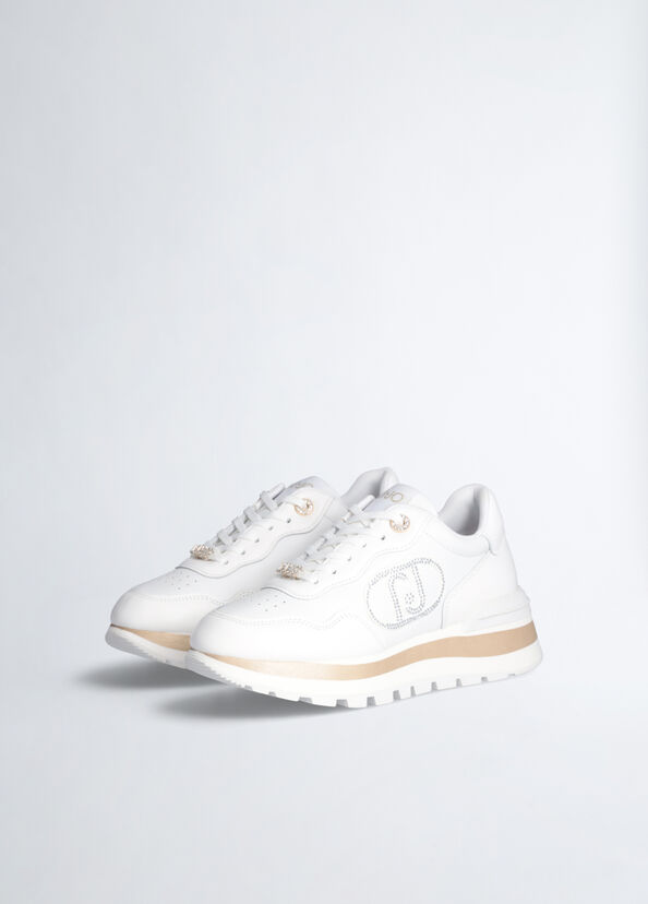 Liu Jo Sneakers bianche in pelle Fornitura limitata