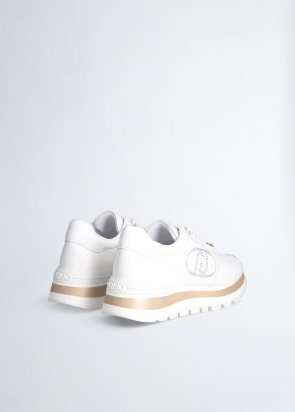 Liu Jo Sneakers bianche in pelle Fornitura limitata