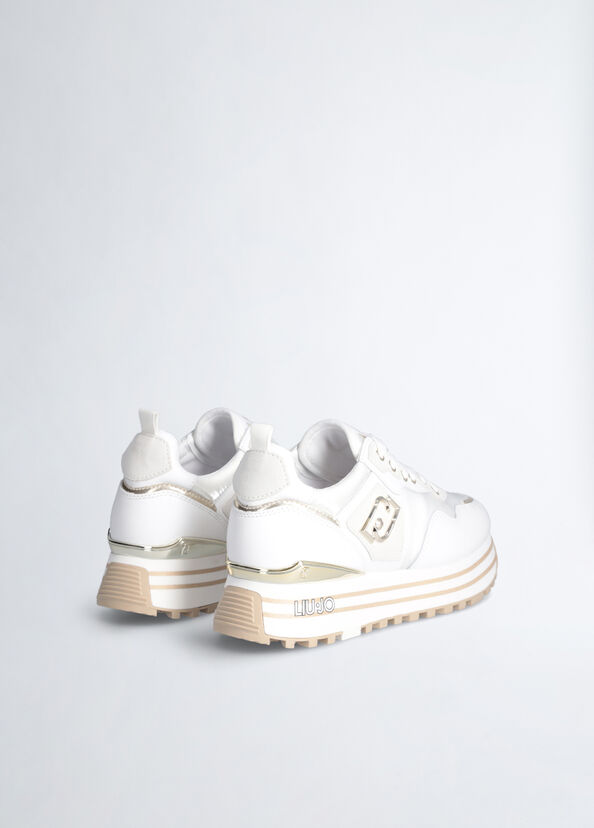 Liu Jo Sneakers platform in pelle e nylon Offerta esclusiva