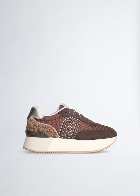 Liu Jo Sneakers monogram e brighty mesh Offerta natalizia