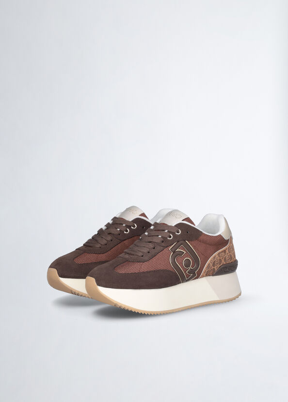 Liu Jo Sneakers monogram e brighty mesh Offerta natalizia