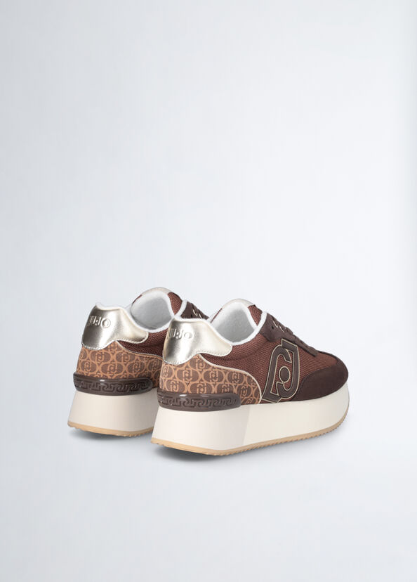 Liu Jo Sneakers monogram e brighty mesh Offerta natalizia