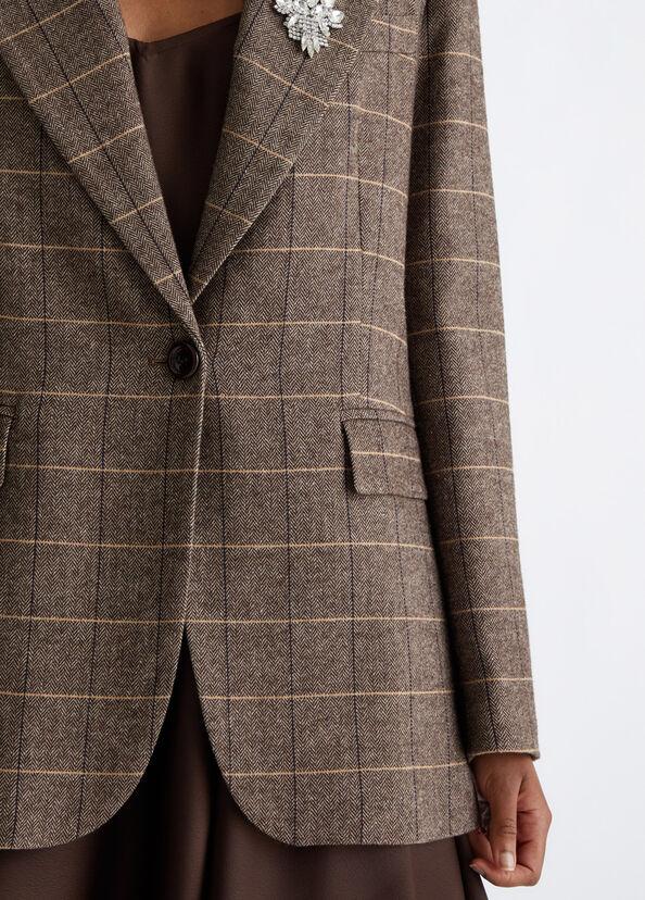 Liu Jo Blazer check con spilla gioiello Offerta Anniversario