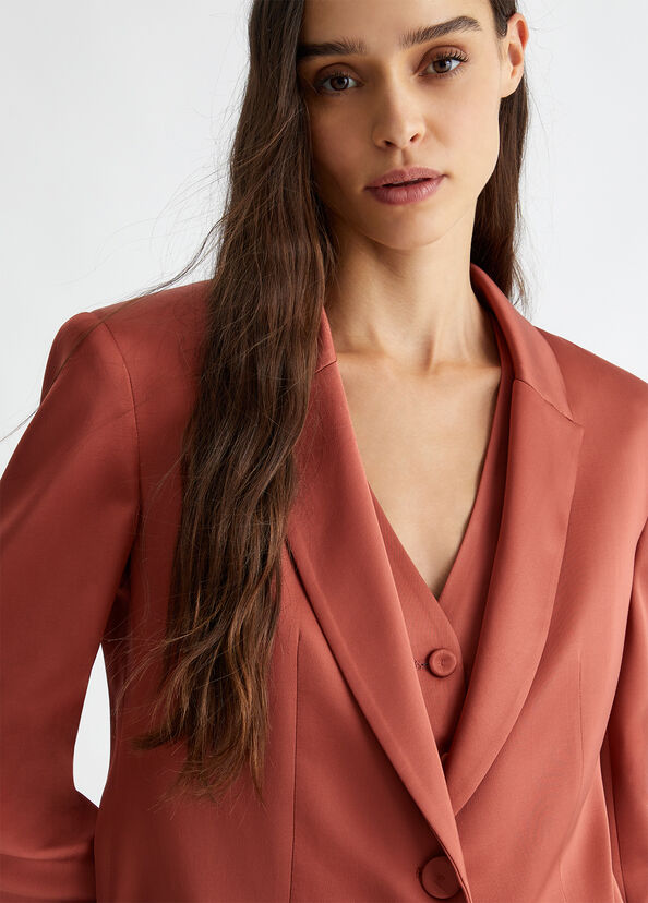 Liu Jo Blazer da completo in raso Grandi sconti