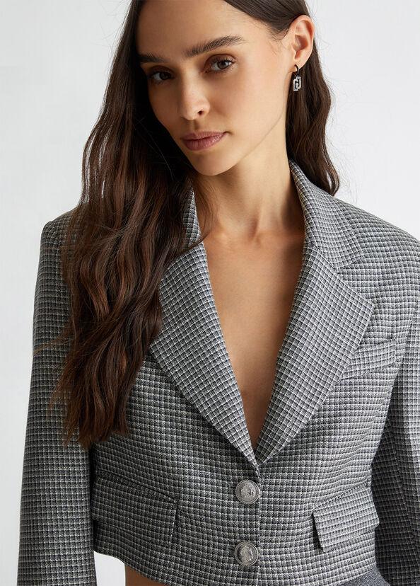 Liu Jo Blazer cropped check Nuovi prodotti