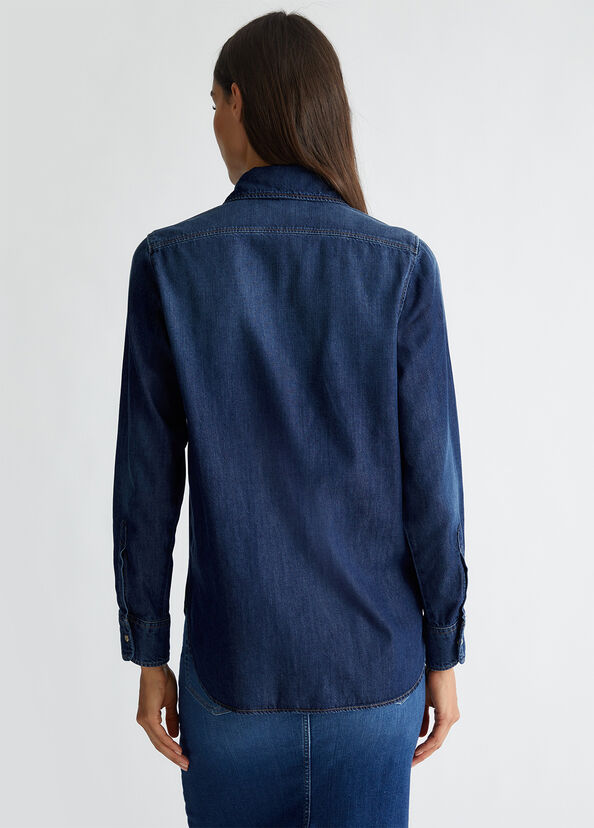 Liu Jo Camicia in denim Liquidazione