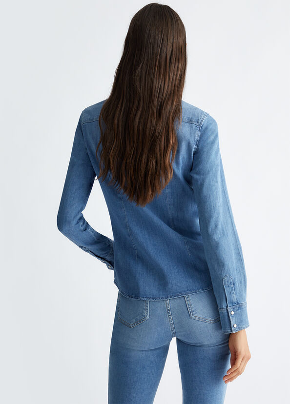 Liu Jo Camicia in denim Sconti VIP