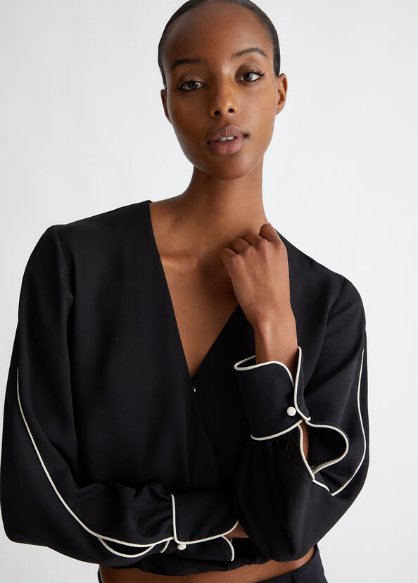 Liu Jo Blusa in crêpe de chine Super Saving Price