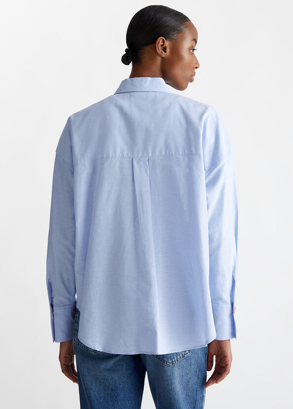 Liu Jo Camicia in cotone Oxford Ritorno libero