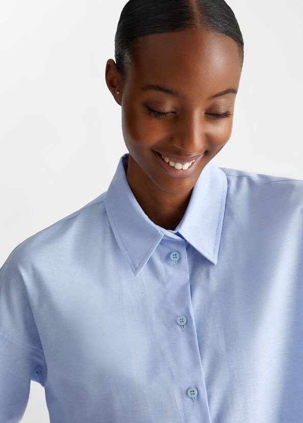 Liu Jo Camicia in cotone Oxford Ritorno libero