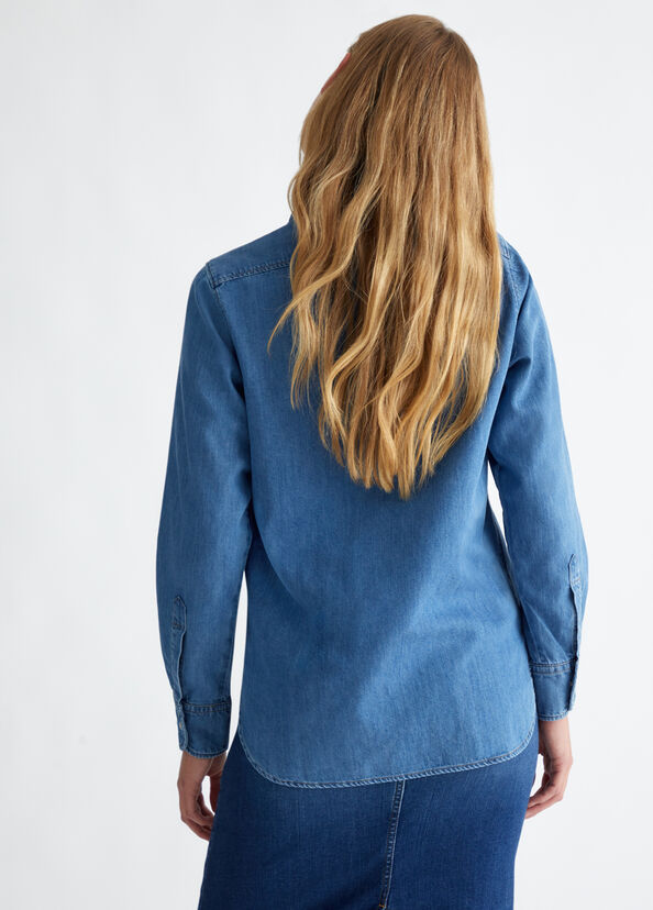 Liu Jo Camicia in denim Rilascio limitato