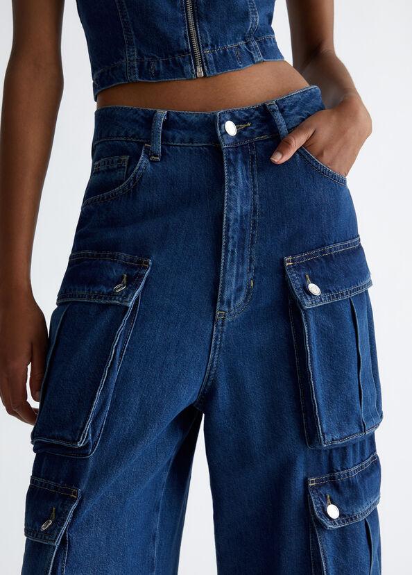 Liu Jo Jeans cargo in cotone stretch Discount Store per i nuovi prodotti