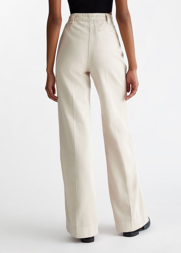 Liu Jo Pantaloni straight in cotone Solo un giorno rimasto