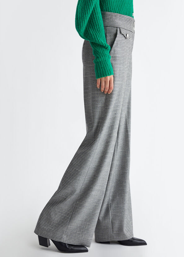 Liu Jo Pantaloni check a palazzo Super sconto