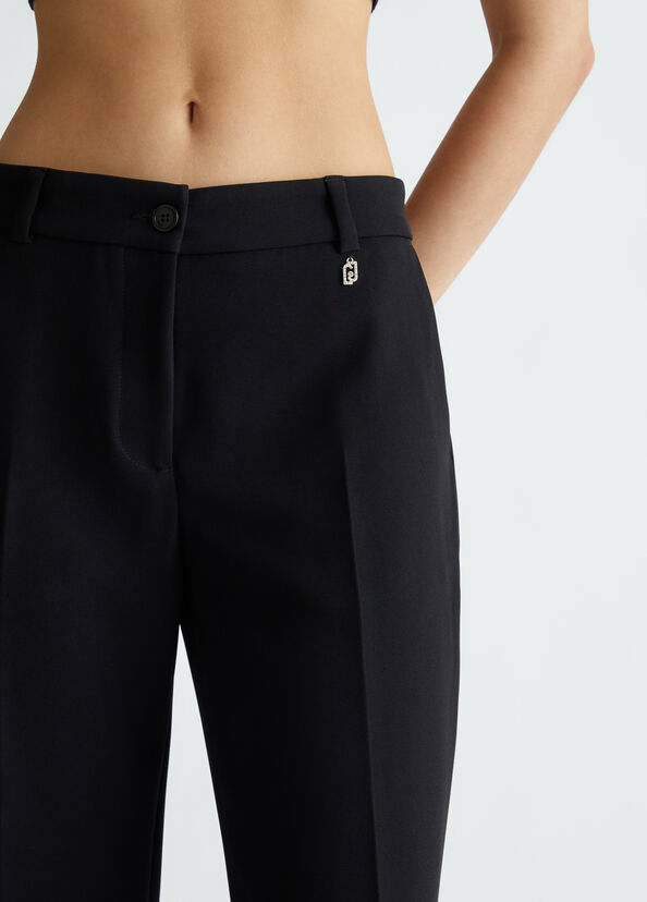 Liu Jo Pantaloni flare in crêpe Limitato a 3 giorni