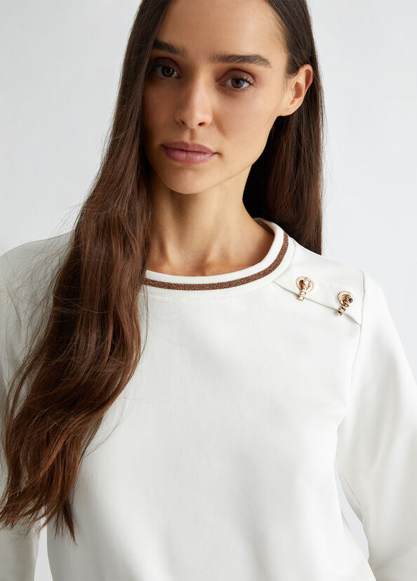 Liu Jo Felpa in cotone stretch Vendita
