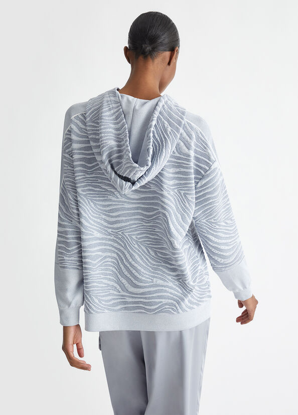 Liu Jo Felpa jacquard con cappuccio Negozi Online