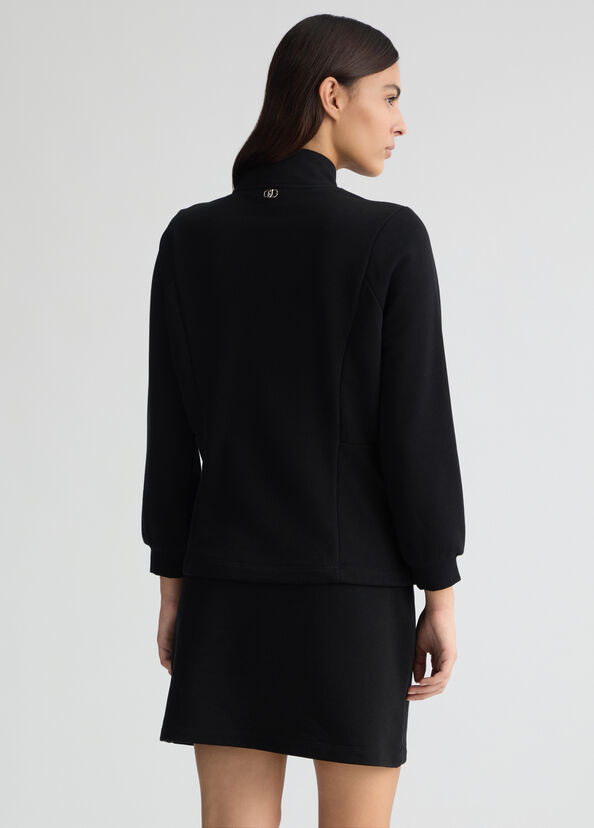 Liu Jo Felpa con zip e strass Outlet