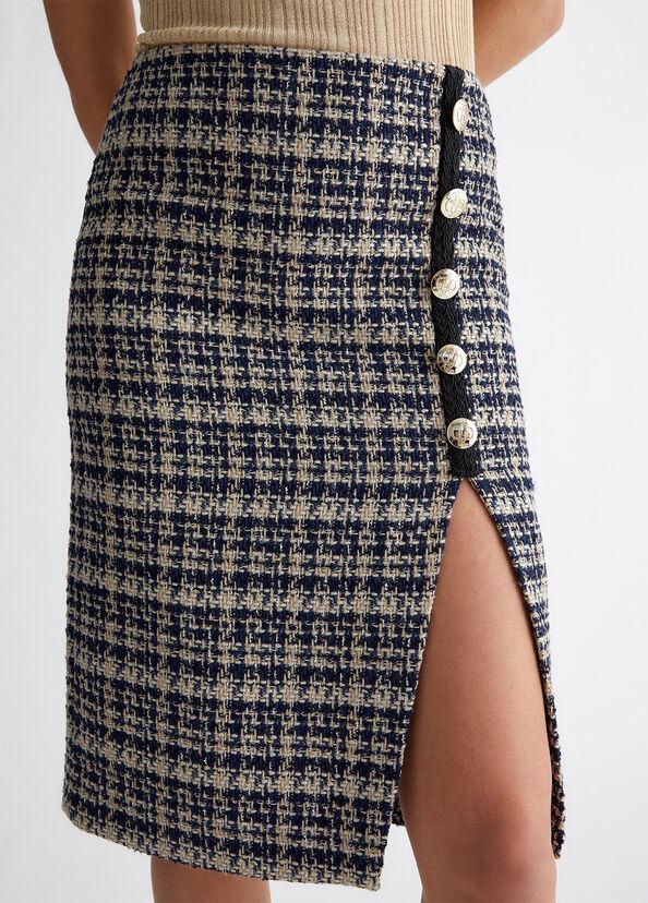 Liu Jo Gonna bouclé check Offerta speciale