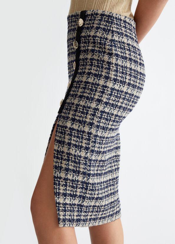 Liu Jo Gonna bouclé check Offerta speciale