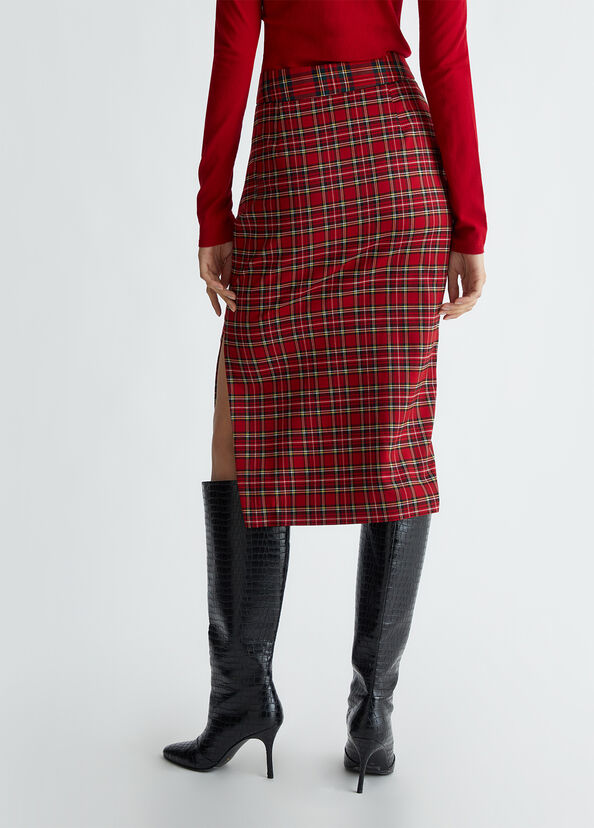 Liu Jo Gonna longuette in tartan Grande vendita