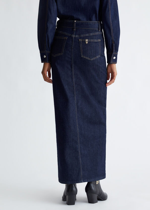 Liu Jo Gonna in denim con cintura Flash Sale