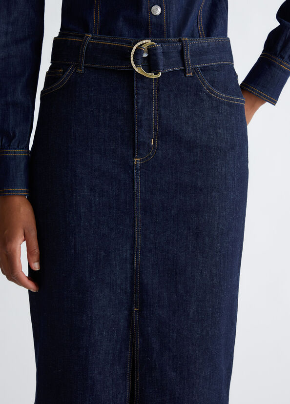 Liu Jo Gonna in denim con cintura Flash Sale