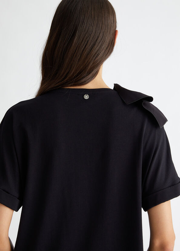 Liu Jo T-shirt con rouches Vendita calda