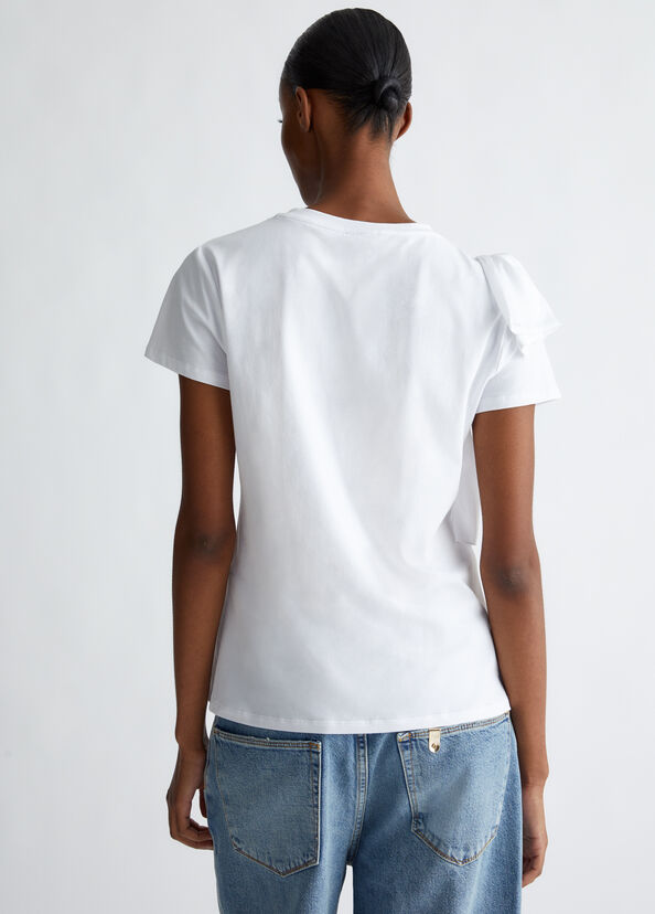 Liu Jo T-shirt con rouches Grandi sconti