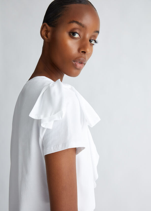 Liu Jo T-shirt con rouches Grandi sconti