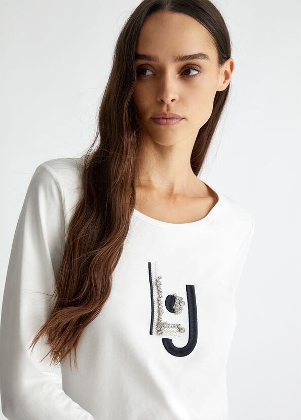 Liu Jo T-shirt con applicazioni Offerte stagionali