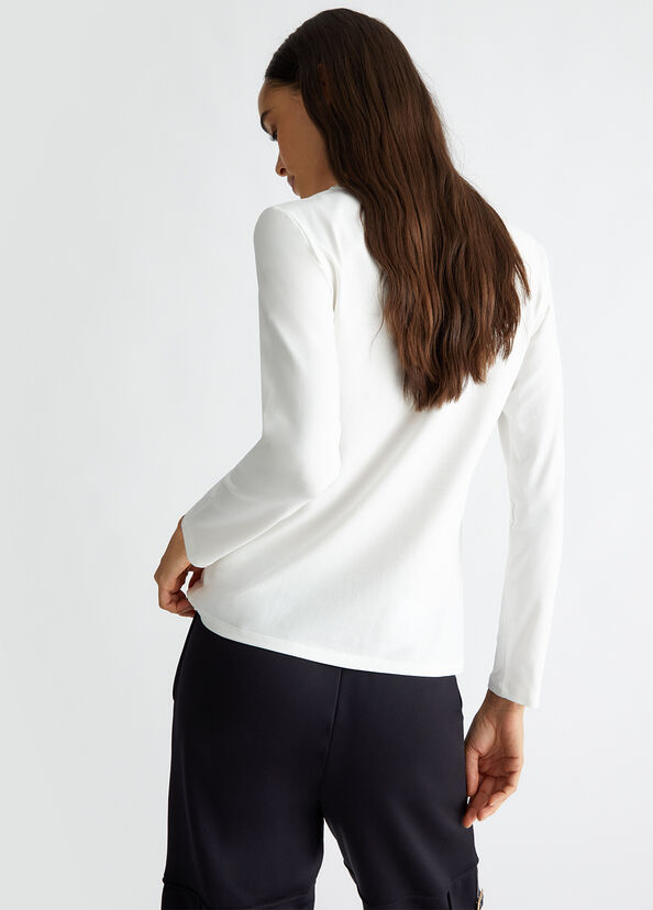 Liu Jo T-shirt con cuore e strass Enormi risparmi