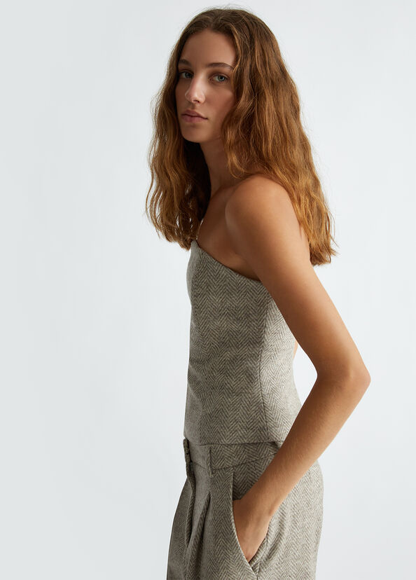 Liu Jo Top in lana moretta Prezzo basso