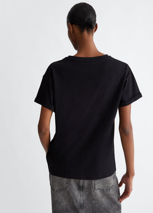 Liu Jo T-shirt con ricamo e applicazioni Super Saving Price