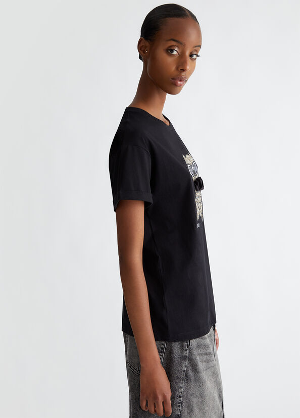 Liu Jo T-shirt con ricamo e applicazioni Super Saving Price