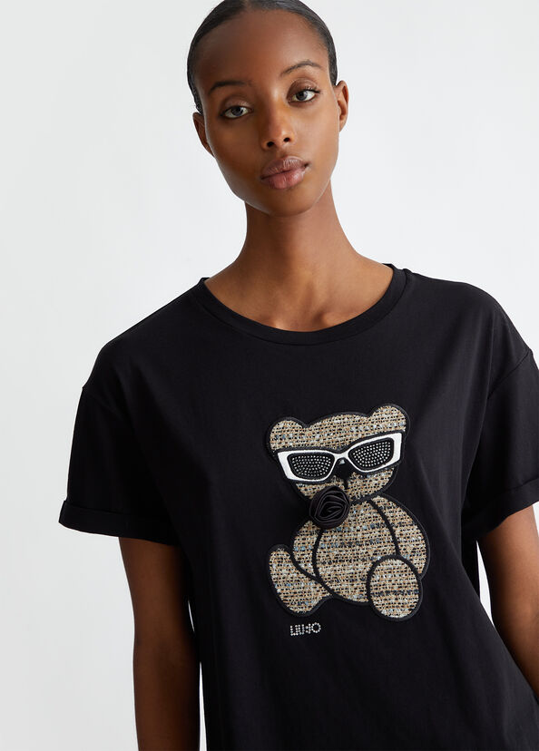 Liu Jo T-shirt con ricamo e applicazioni Super Saving Price