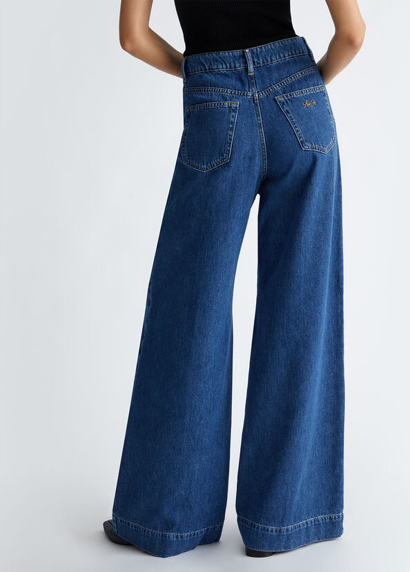 Liu Jo Jeans flare in cotone Ultimi tre giorni