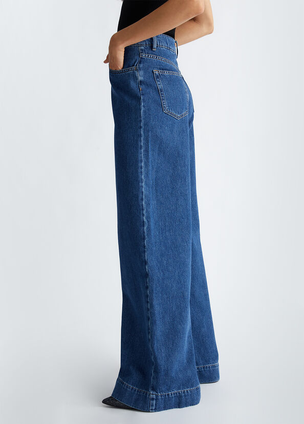 Liu Jo Jeans flare in cotone Ultimi tre giorni